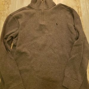 Polo sweatshirt with collar (M)